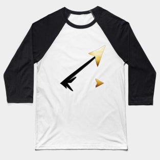 Golden Arrow Cursor T-Shirt Design No. 532 Baseball T-Shirt